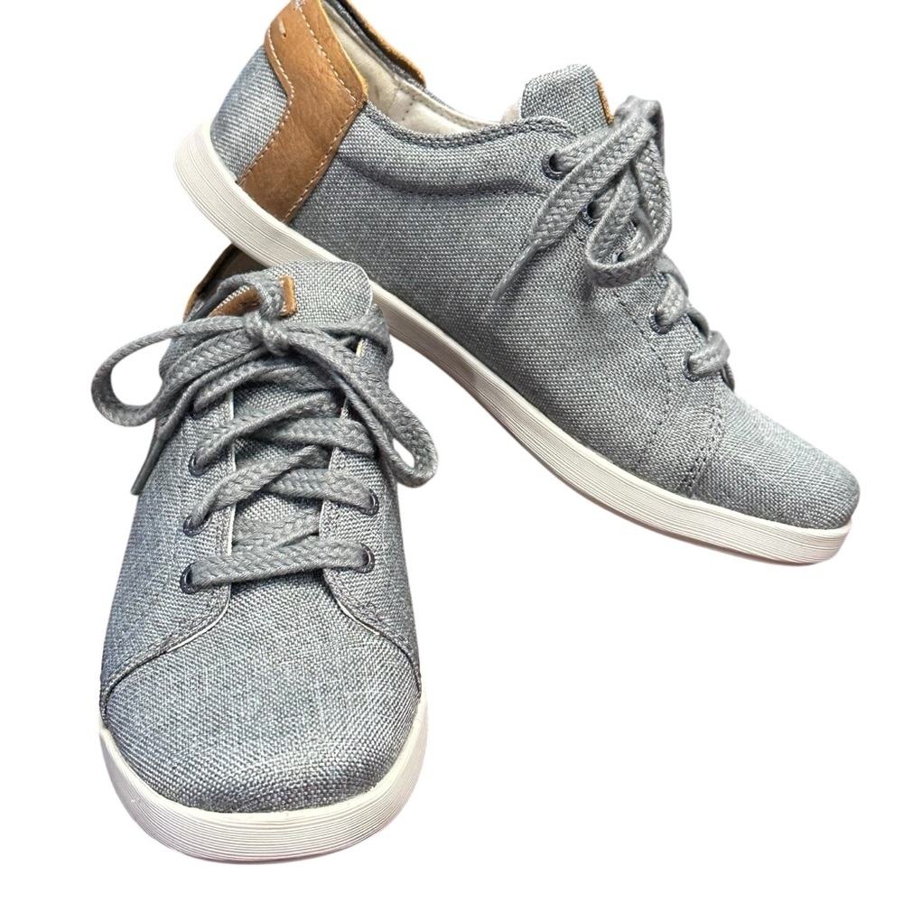 Chaco Ionia Lace Shoes Women’s 6 Gray Canvas Casual Sneakers Comfort NIB